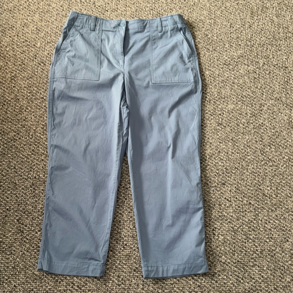 Talbots high waisted patch pocket crop. Very good condition. Size 16.